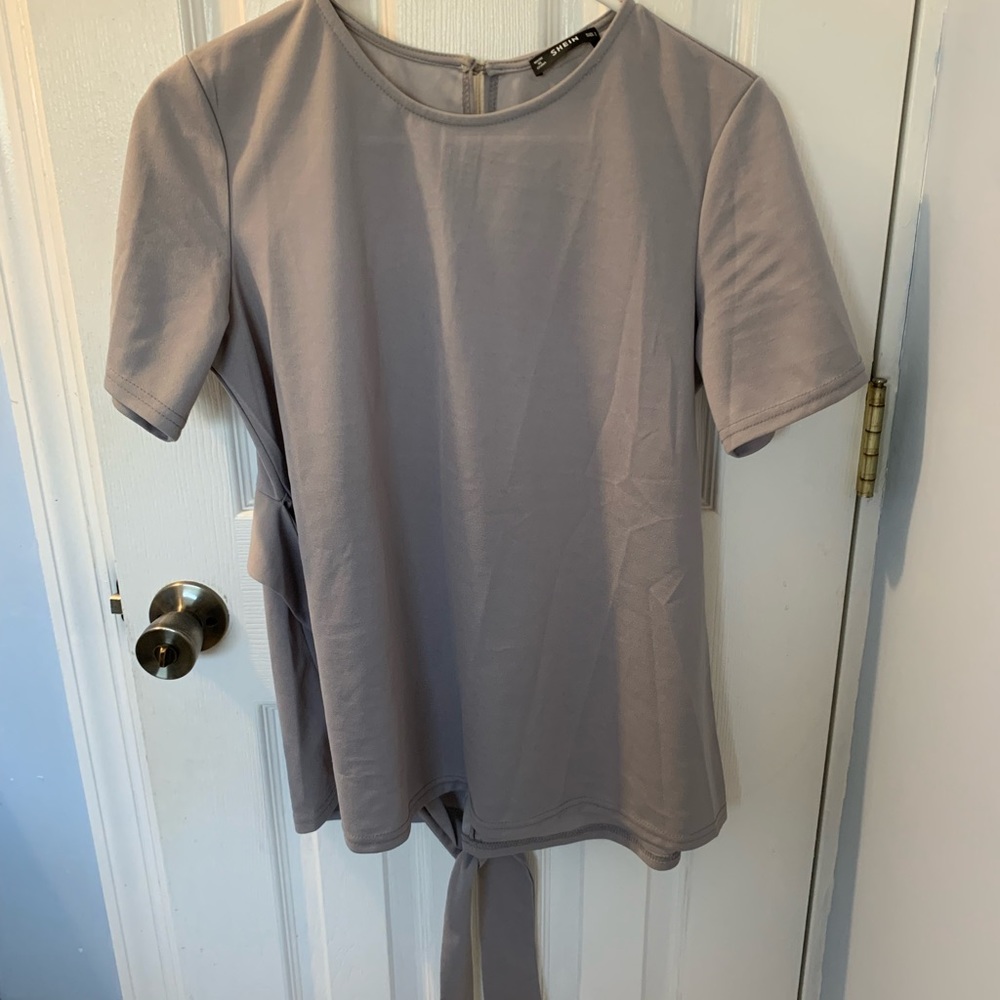 Shein blouse in gray size large.